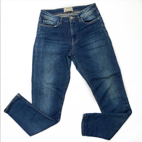 Acne Studios Denim - Acne Skin 5 Skinny Jeans in Used Blue Size 26